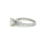 Classic-Style Platinum Diamond Engagement Ring