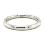 Platinum 2.5 mm Half-Round Comfort Fit Band