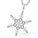 14KW Snowflake Necklace