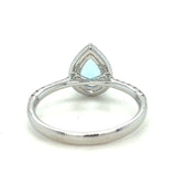 Diamond & Aquamarine Ring