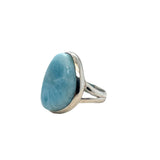 Sterling Silver Larimar Ring