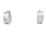 Boulder Mountain Hoop Earrings w/ Diamonds