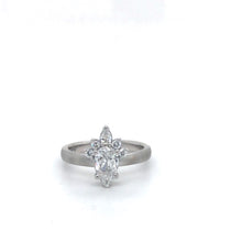 14KW Sunburst Crown Diamond Ring
