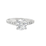 One Carat Diamond Round Engagement Ring
