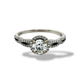 14KW Round Dia. Halo Ring .55C