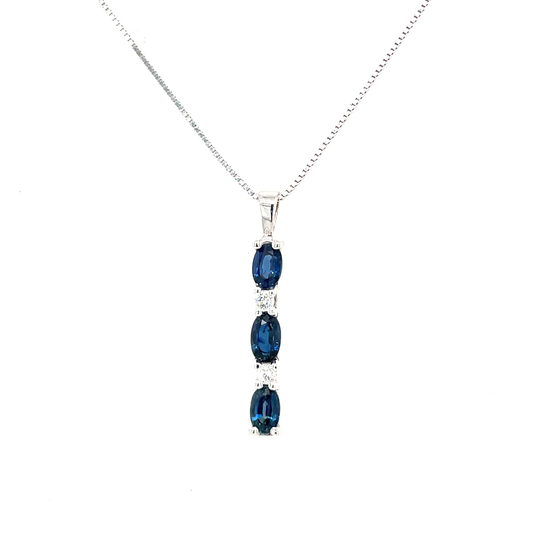 Sapphire & Diamond Necklace