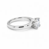 Platinum 1.01CT Round Brilliant Cut Diamond Engagement Ring