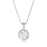 1 CT Sirena Bezel Lab Diamond Pendant
