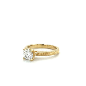 14KY Solitaire Diamond Engagement Ring