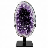 Elongated Amethyst on Metal Stand