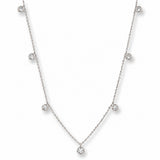 Diamond Bezel Station Necklace