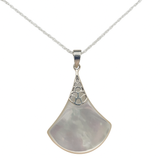 Mother of Pearl Sterling Silver Necklace