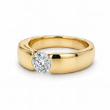 Yellow Gold Diamond Bridge Ring