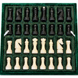 Marble Chess Set, w/ Hand Carved Chess Pieces