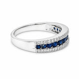 Sapphire & Diamond Band