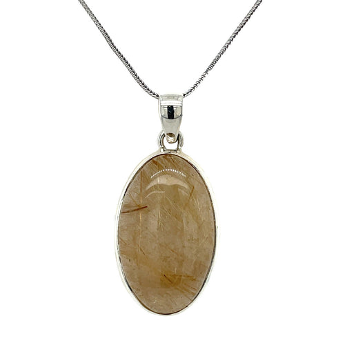 Oval Golden Rutilated Quartz