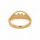 Small Oval Hammered Mtn Ring