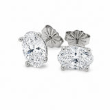 Oval Lab Grown Diamond Stud Earrings