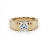 Yellow Gold Diamond Bridge Ring