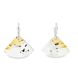 Silver Montana Agate Earrings