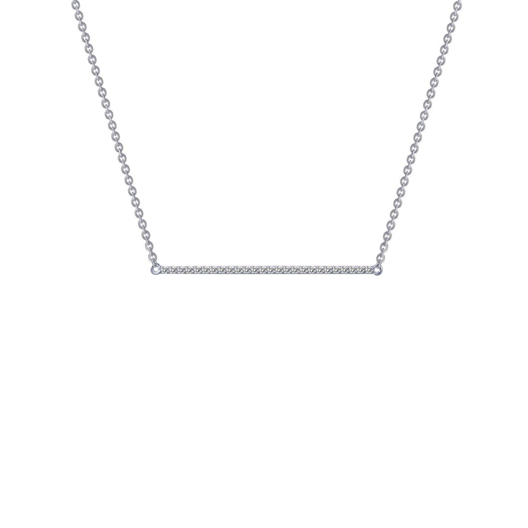 SS Straight Bar Necklace 17